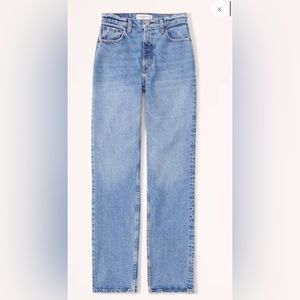 Abercrombie 90s Straight Ultra High Rise Curve Love Denim